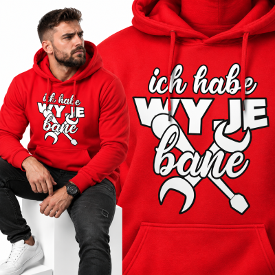 BLUZA ŚMIESZNA  Z KAPTUREM ICH HABE 4